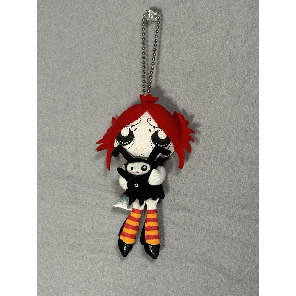 Rare Vintage Ruby Gloom Plush Keychain Nakajima Licensed Goth Cartoon Bag Charm